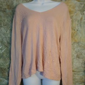 XL Pink Embellished Sweater